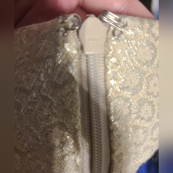 Pink Tartan gold pleated skirt Sz 2 - Picture 5 of 7